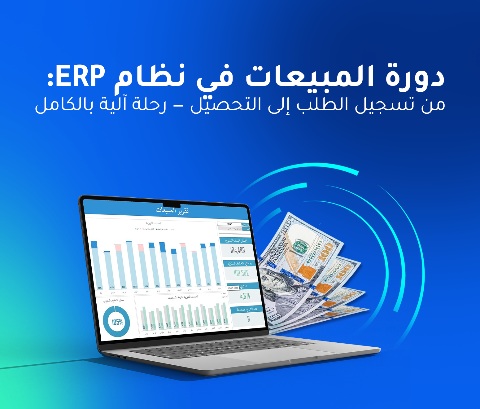 دورة المبيعات في نظام ERP: من تسجيل الطلب إلى التحصيل — رحلة آلية بالكامل